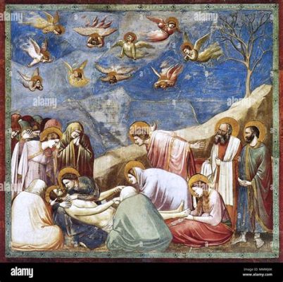 The Lamentation of Christ -  a Captivating Scene of Human Sorrow Embroidered with Divine Hope!